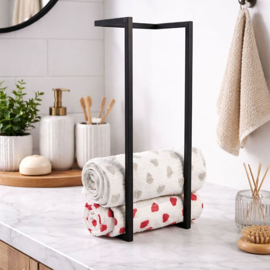 Suporte de Toalha de Rosto Industrial para Banheiro e Lavabo uso Casa, Hotel, Cabana e Airbnb