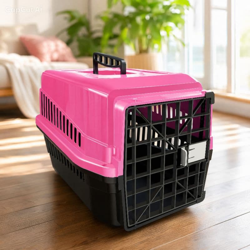 Caixa de Transporte Pet Nº5 até 18kg Cães e Gatos Resistente e Segura
