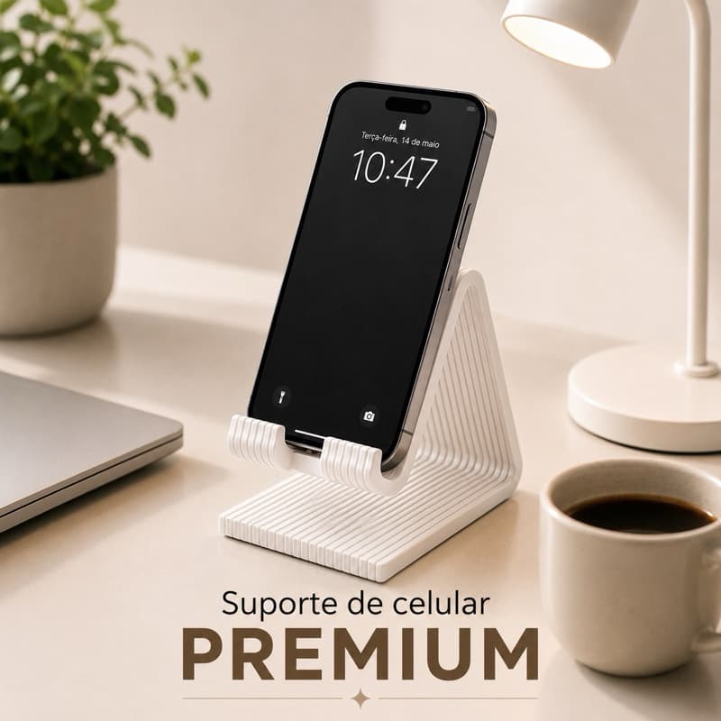 Suporte de celular Premium aparelho apoio descanso de celular mesa escritório organização tablet aparelho telefone