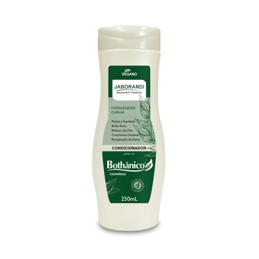 Condicionador Vegano Jaborandi com Alecrim 250ml, Anti Caspa e Anti Queda Bothânico Hair Cosméticos
