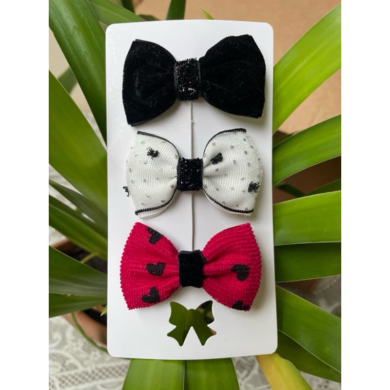 Kit de Lacinhos | Presilha bico de pato | Acessório de cabelo menina | Kit 3 lacinhos infantil menina