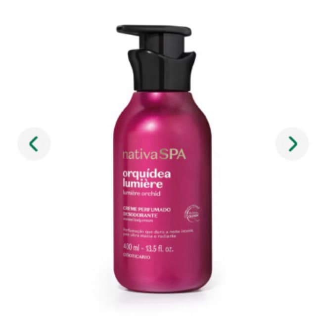 Creme Perfumado Desodorante Nativa SPA Orquídea Lumière 400ml