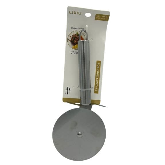 Cortador de Pizza Aço Inox 21x9cm Profissional com Cabo Anatômico