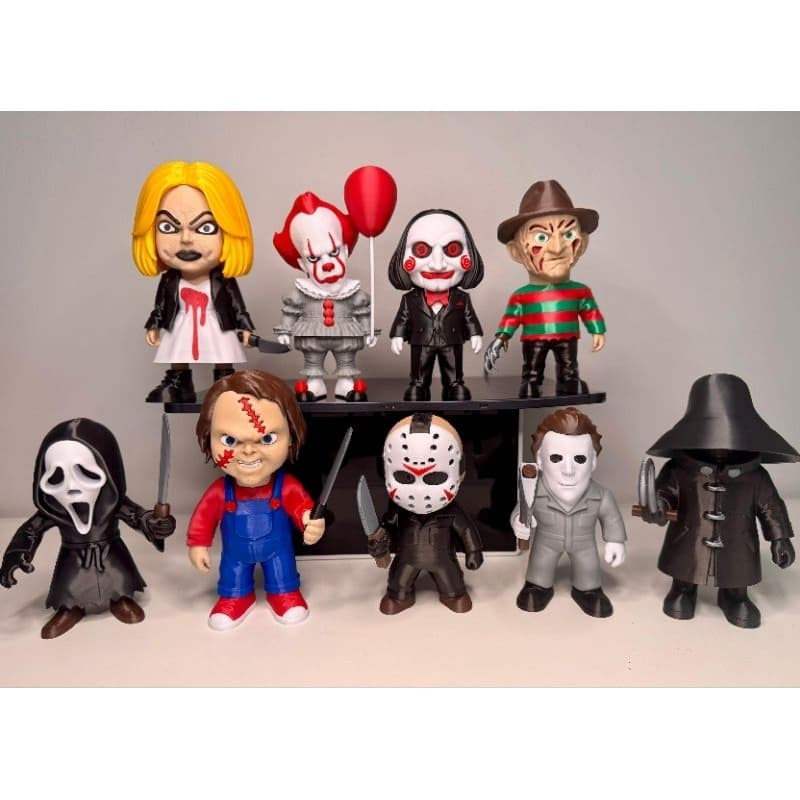 Bonecos Horror Filme de terror Jogos Mortais Pennywise Michael Myers Freddy Krueger Jason panico serial killers slasher.