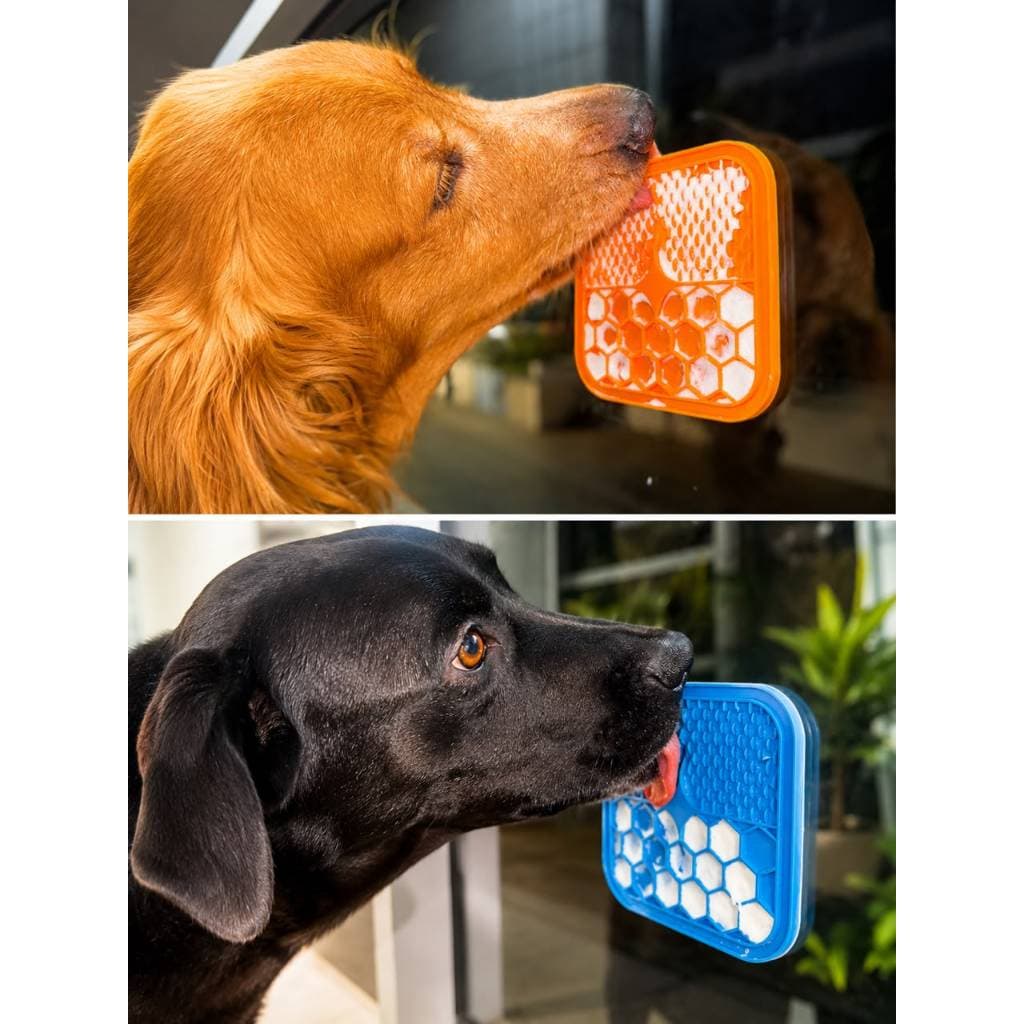 Tapete Comedouro e Lambedor – Para Cães e Gatos, Reduz Ansiedade e Stress Ideal para Distrair na Hora do Banho e Tosa