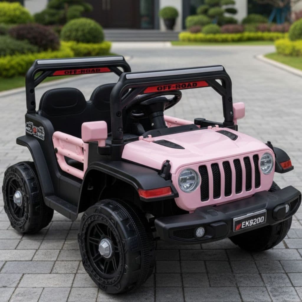 Jipe Carro Elétrico Infantil Bateria e Controle Remoto com Música e Luz Zippy Toys