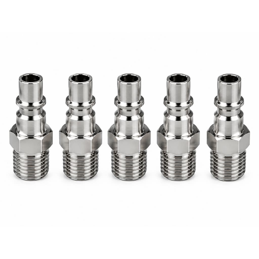 Pino Adaptador Engate Rápido De 1/4 Macho Bestfer - 5 Uni