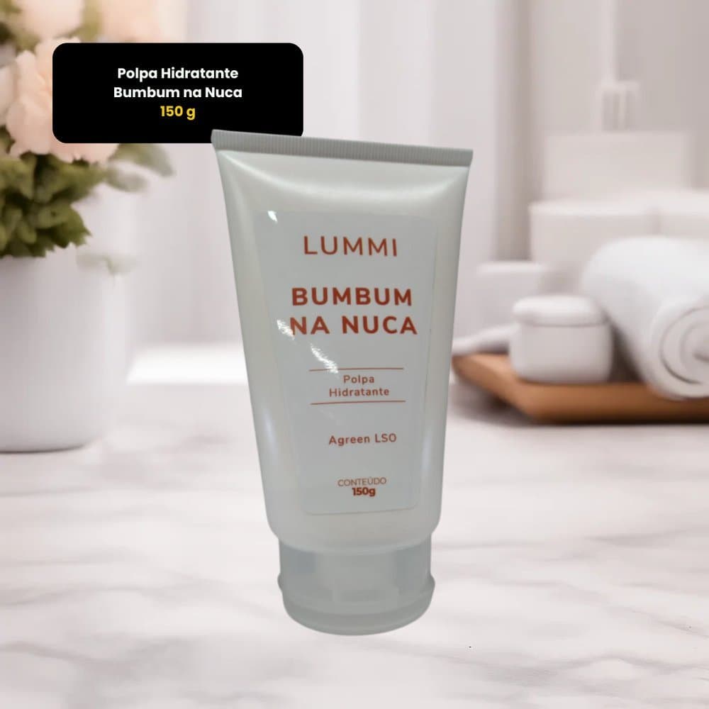 Creme Polpa Hidratante Bumbum na Nuca Pernas Quadril Abdômen Efeito Glow Textura Não Oleosa Pele Firme – 150 g