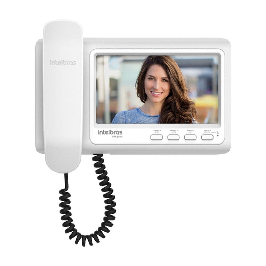 Porteiro Eletrônico Com Vídeo Intelbras Residencial Interno Ivr 1070 Hs