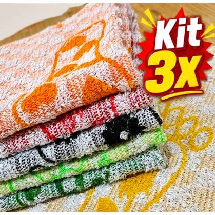 Kit 3 Tapete de Banheiro Pezinho Piso Atoalhado 100% Algodão Macio, Absorvente