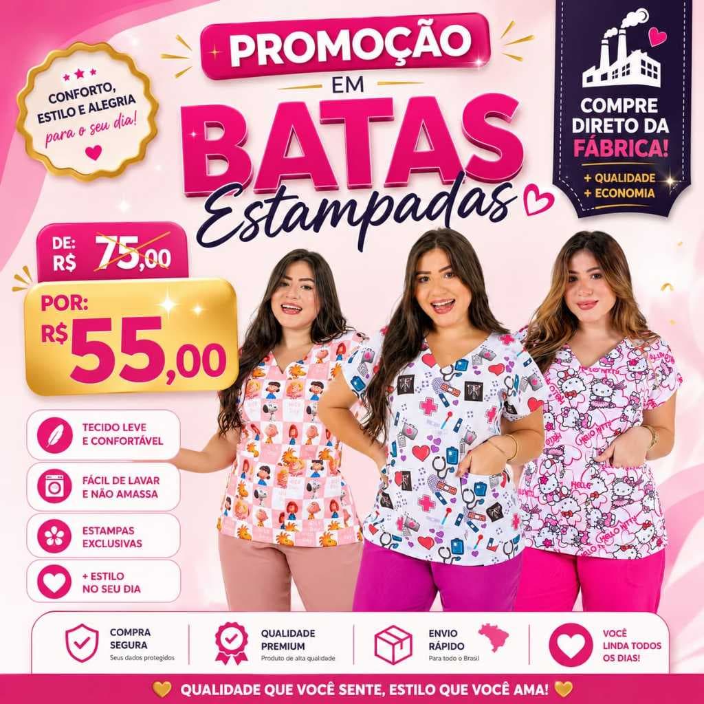 Batas Personalizadas (VARIEDADES EM ESTAMPAS).