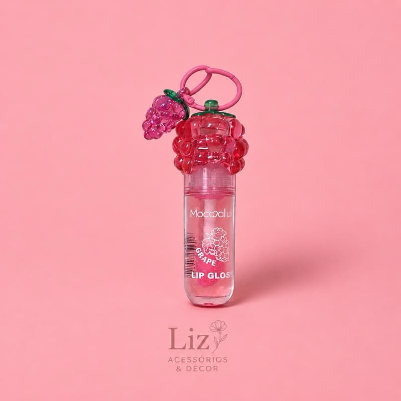 Gloss Labial Hidratante de Uva com Chaveiro