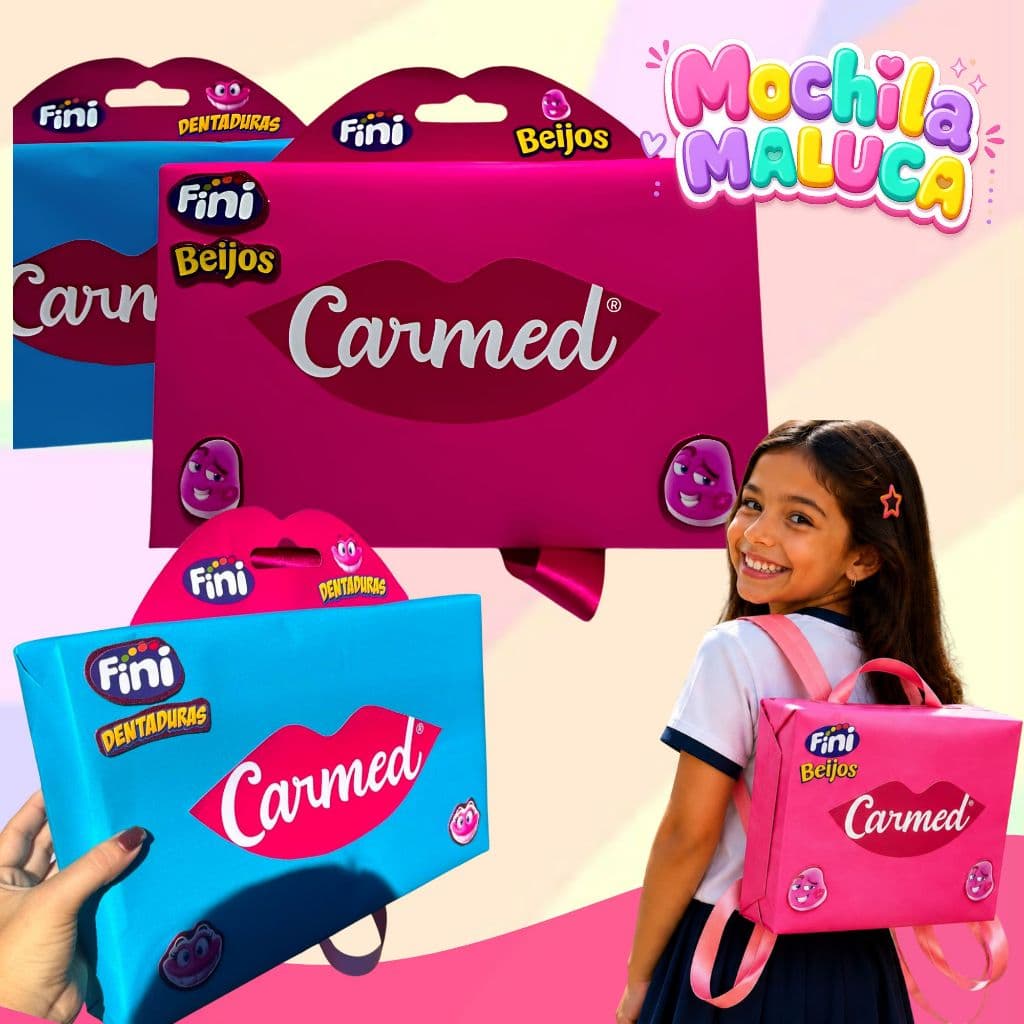 Mochila Maluca CARMED Infantil 40x24xcm l Já Pronta