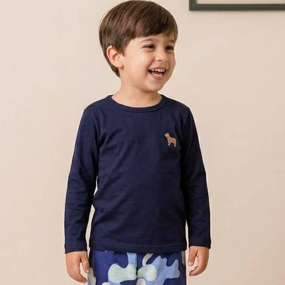 Camisa Manga Longa Meia Estação Barato Escolar Promoção Masculino Infantil Menino  Tamanhos 1 ao 8