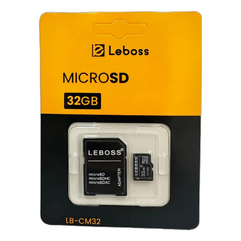 Cartão de Memória MicroSD 32GB Leboss