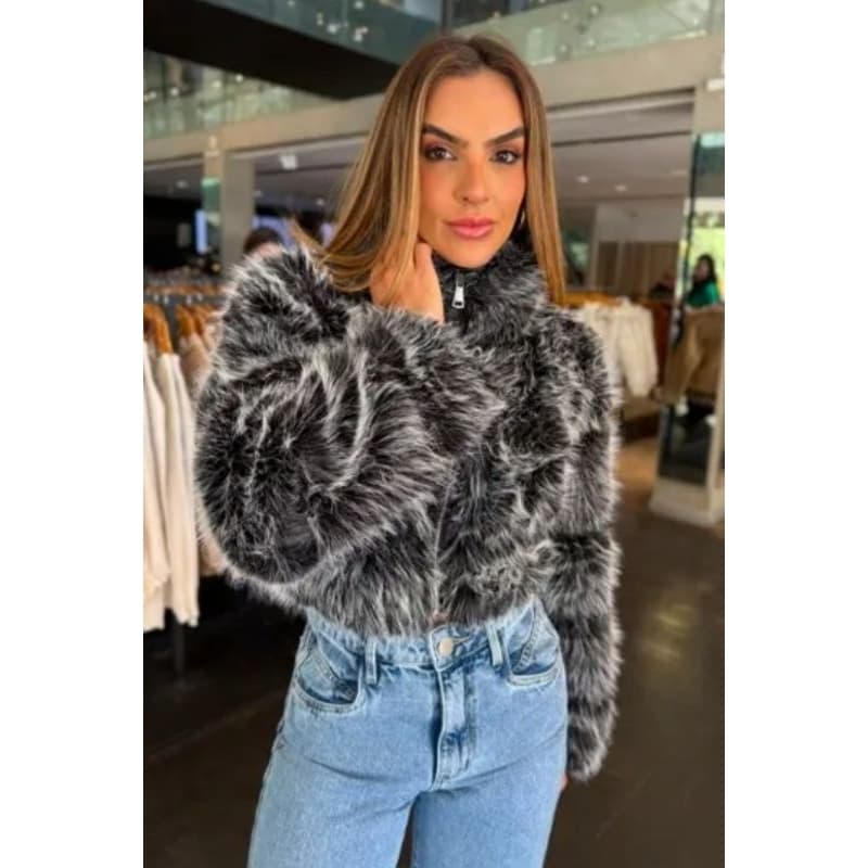 Casaco Puffer Pelo