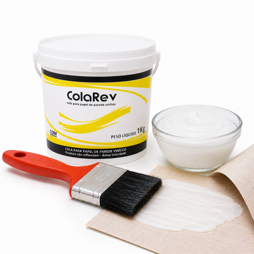 Cola Liquida Rev 1kg Original Para Papel De Parede Ou Tecido