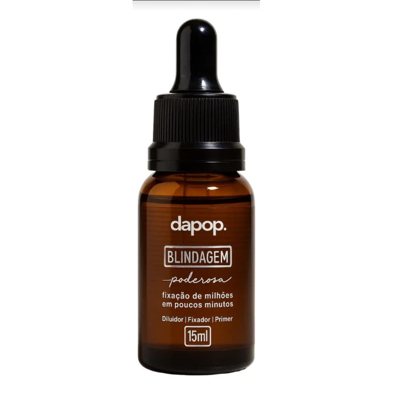 Blindagem Poderosa Dapop 15ml - Fixador de Maquiagem de Alta Fixação e Efeito Primer