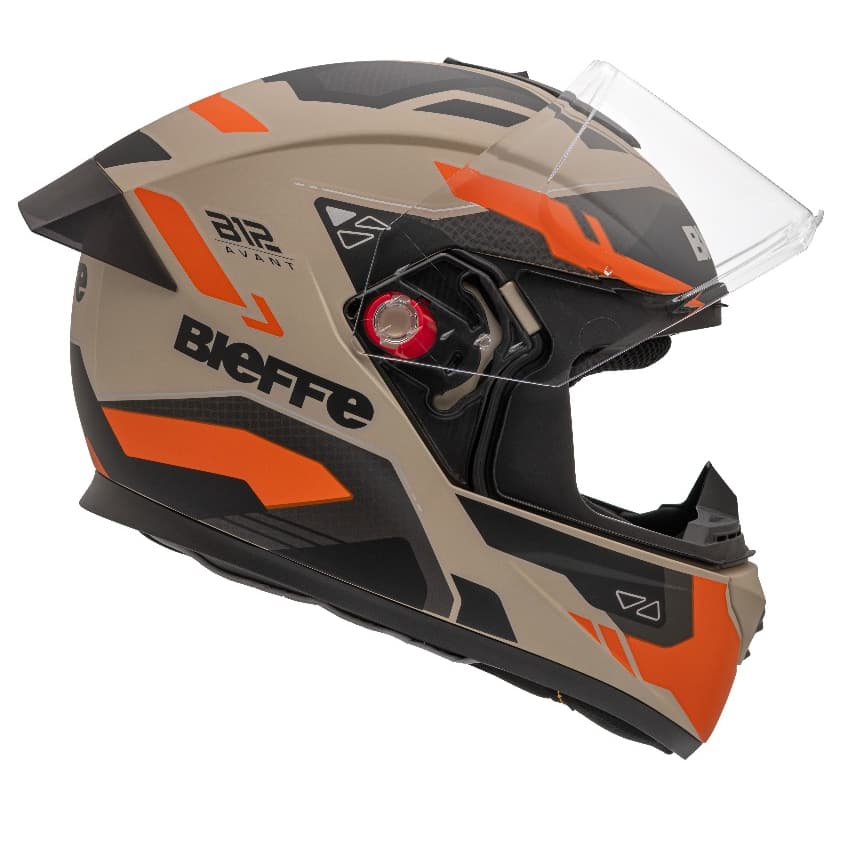 Capacete Moto Fechado Bieffe B12 Avant Desert Avant Estilo Street Design Esportivo