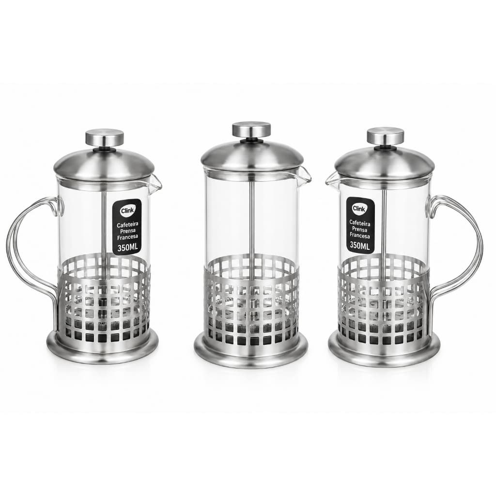 Cafeteira Clink Ck1898 Semi Automática Aço Inoxidável Prensa Francesa