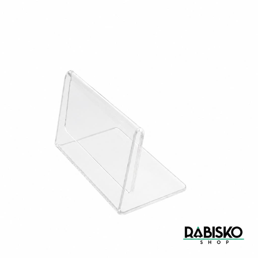 Kit Display Porta Preço Acrílico 5x3cm Ideal para Expositores Vitrines Prateleiras