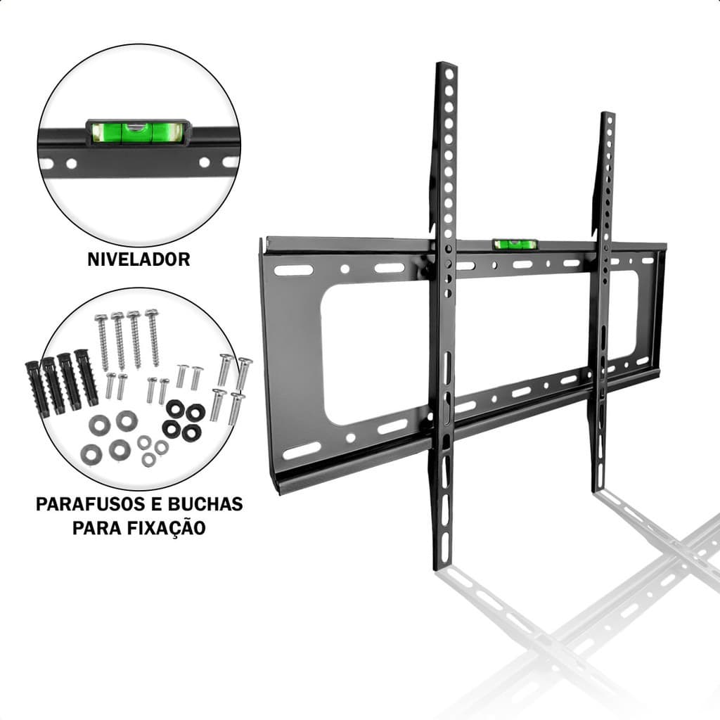 Suporte Fixo Universal Tv 23 A 80 Polegadas Smart Led Lcd HM Pedestal Parede Painel Rack Vesa