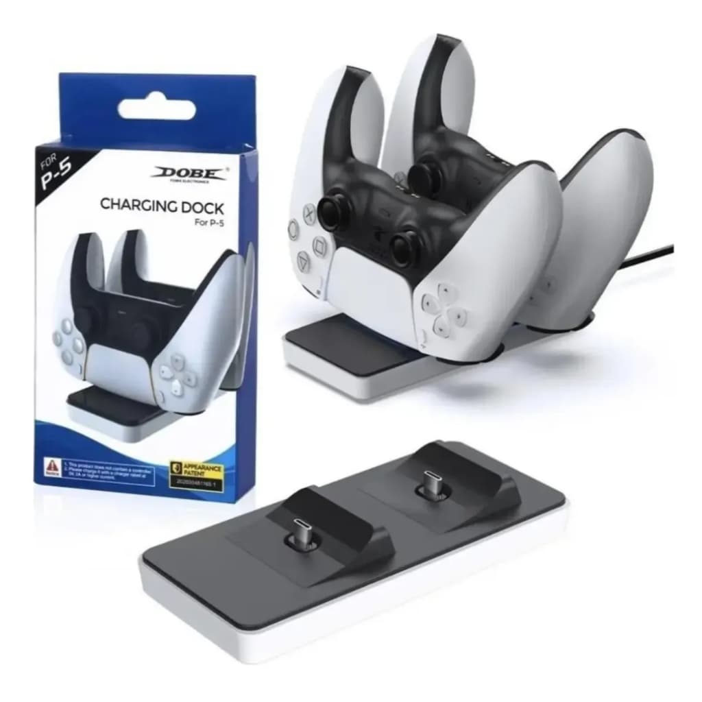 Base Carregador Dobe Controle Playstation Ps5 - Usb-c
