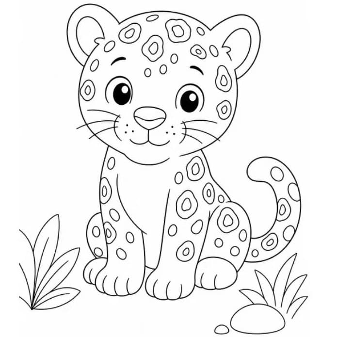 Desenhos para Colorir – Tema Animais da Floresta Kids. Perfeito para crianças até 5 anos. 50 unidades