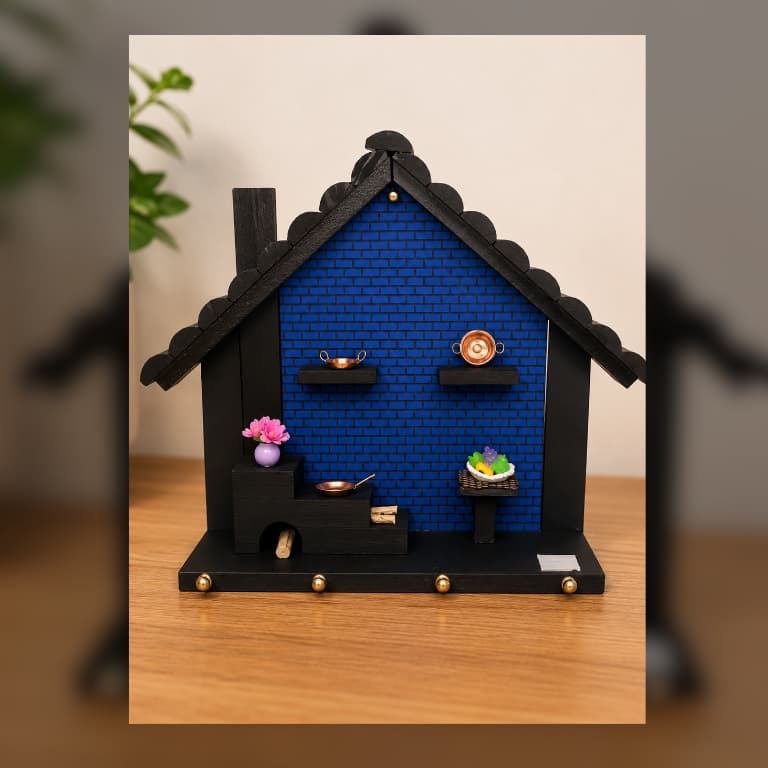 Porta-Chaves Casinha em MDF Organizador de Chaves Decorativo de Parede Tamanhos P e G Diversas Cores