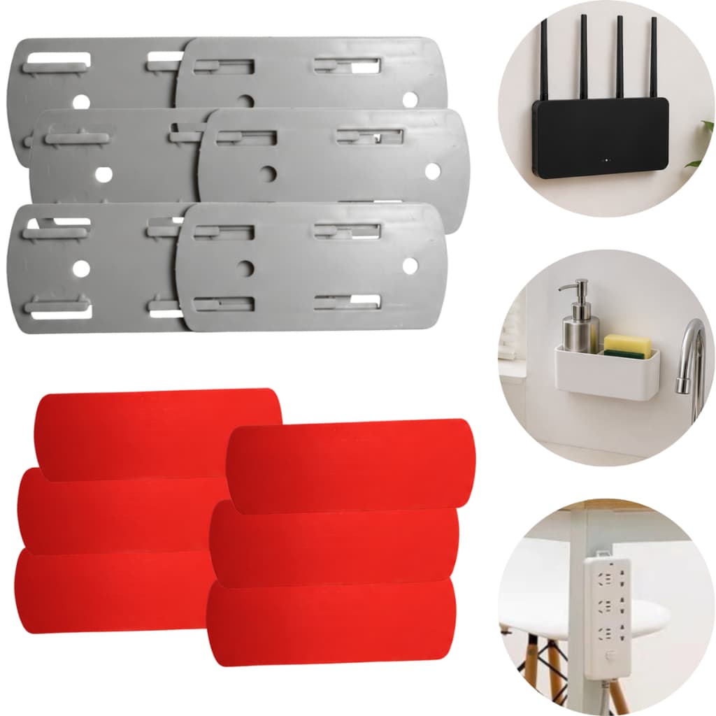 kit 3 Suporte Fixador Adesivo Parede Fixação Organização