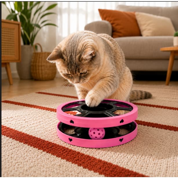Brinquedo Interativo Para Gatos com bolinha Antiestresse Para Diversão Independente E Estímulo