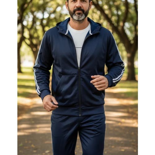 Conjunto Agasalho Masculino Forrado com Capuz YG - Jaqueta e Calça