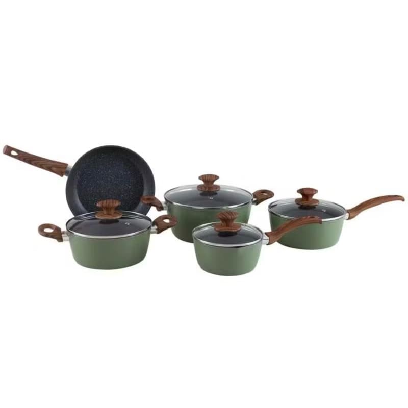 Jogo de Panelas Ceramic Life Olive – 5 Peças