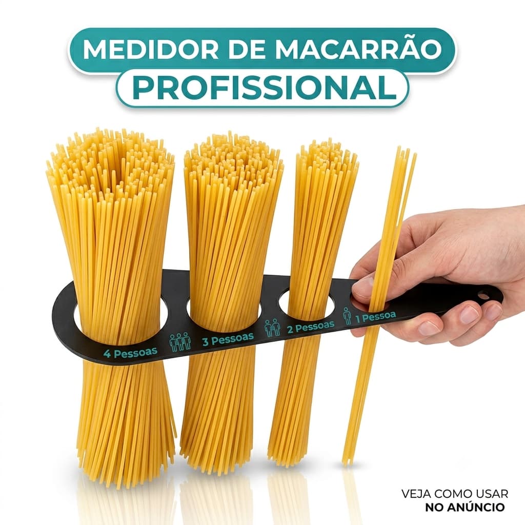 O medidor perfeito de macarrão - Simples e funcional 1 á 4 pessoas medidor de espaguete utensílio de cozinha