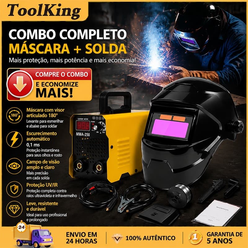 🚚Envio local🚚 Máquina de Solda Inversora IGBT Portátil + Máscara de Solda Auto Escurecimento