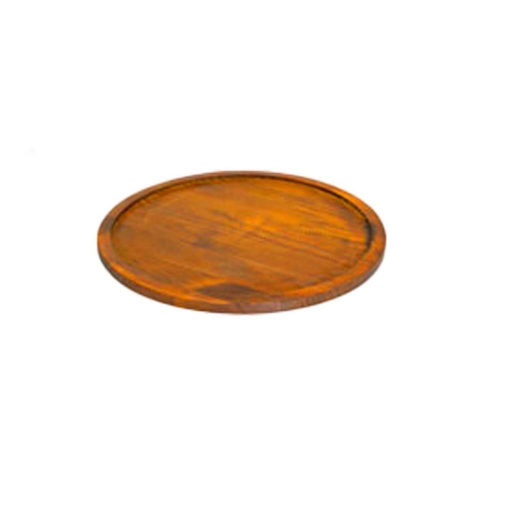Bandeja de Madeira Redonda Rustica para Pizza de 30cm  R-36A, Cozinha