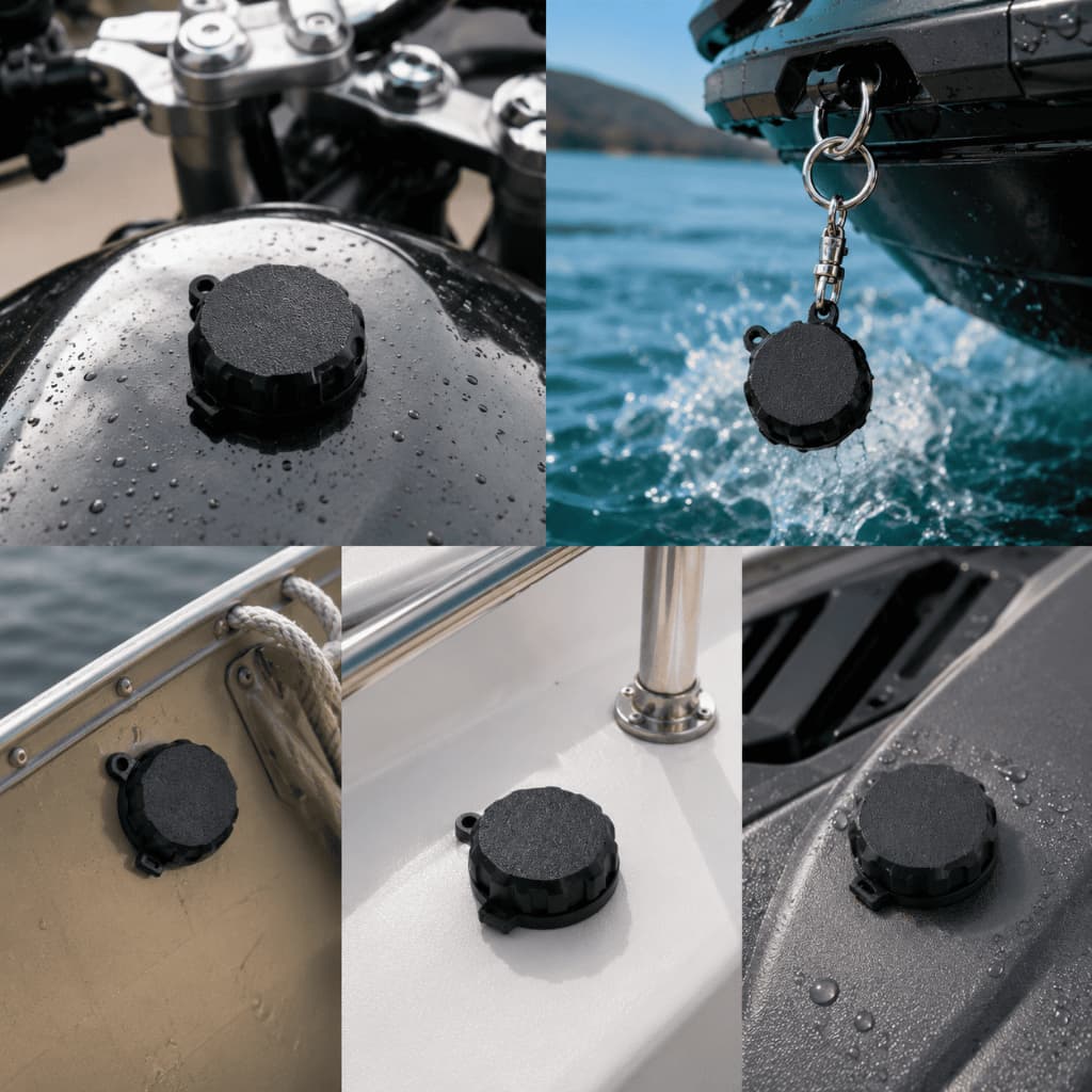 Case para AirTag Resistente à Água para Rastreamento em Carros Motos Jet Ski Lanchas Barcos Uso Externo Seguro