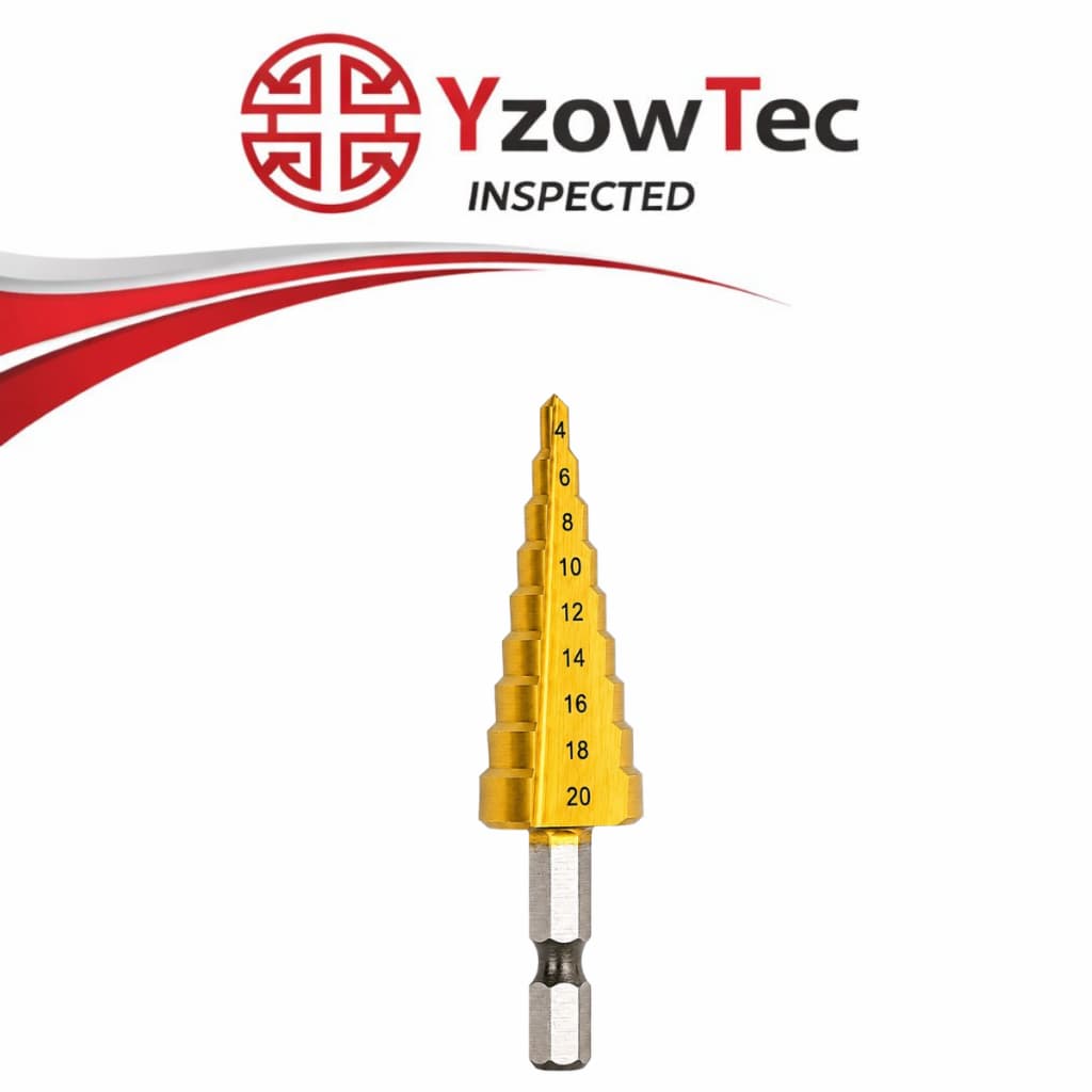 Broca Escalonada Revestida Titânio Hss 4-20mm Yzowtec