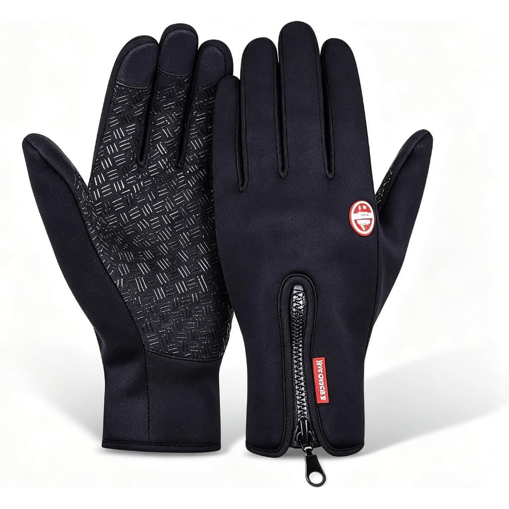 Luvas para motoqueiro e ciclista térmica impermeável confortável com touch screen