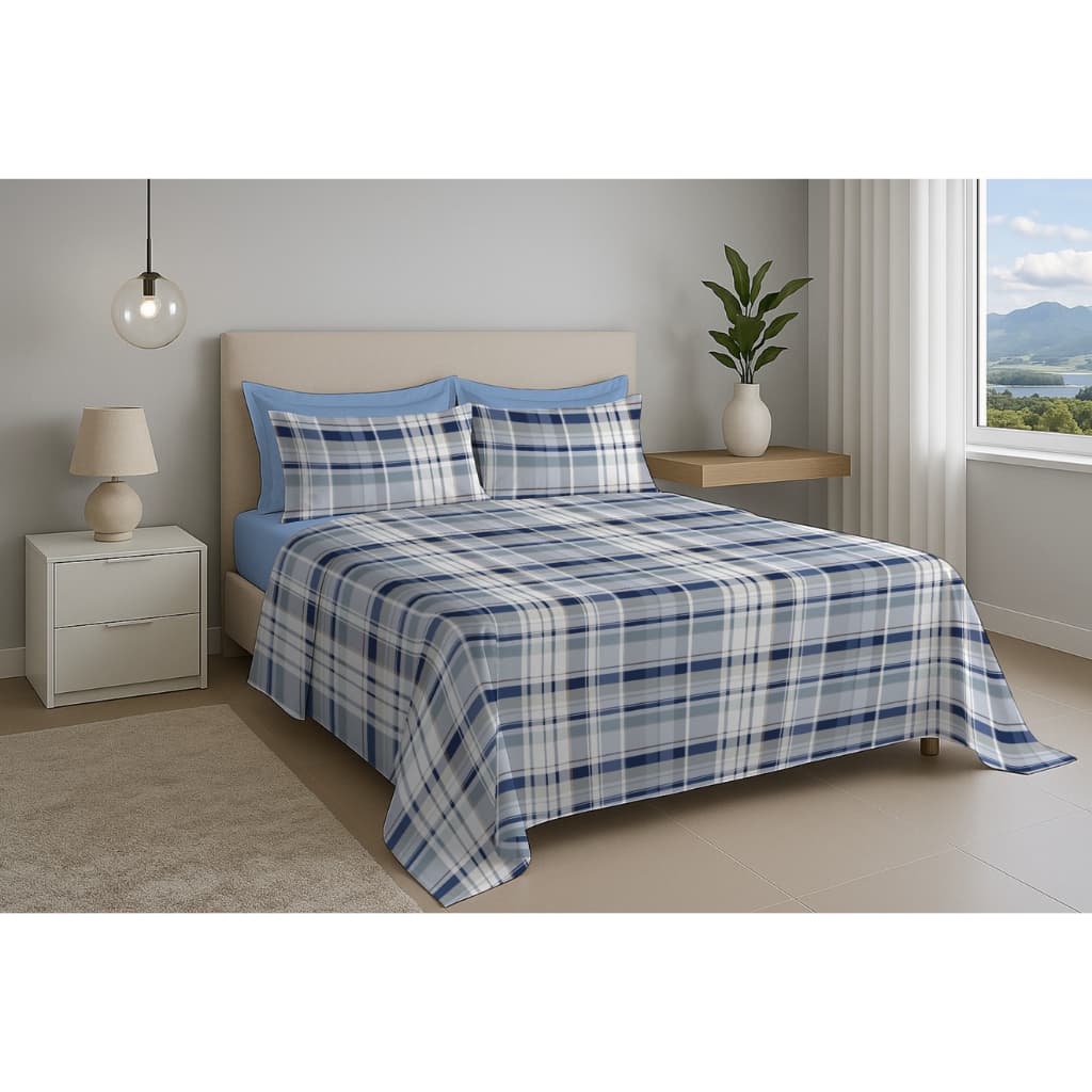 JOGO DE CAMA LENÇOL QUEEN 3 PEÇAS 100% ALGODÃO 200 FIOS PERCAL VARIAS ESTAMPAS LENÇOL DE COBRIR LENÇOL PLANO