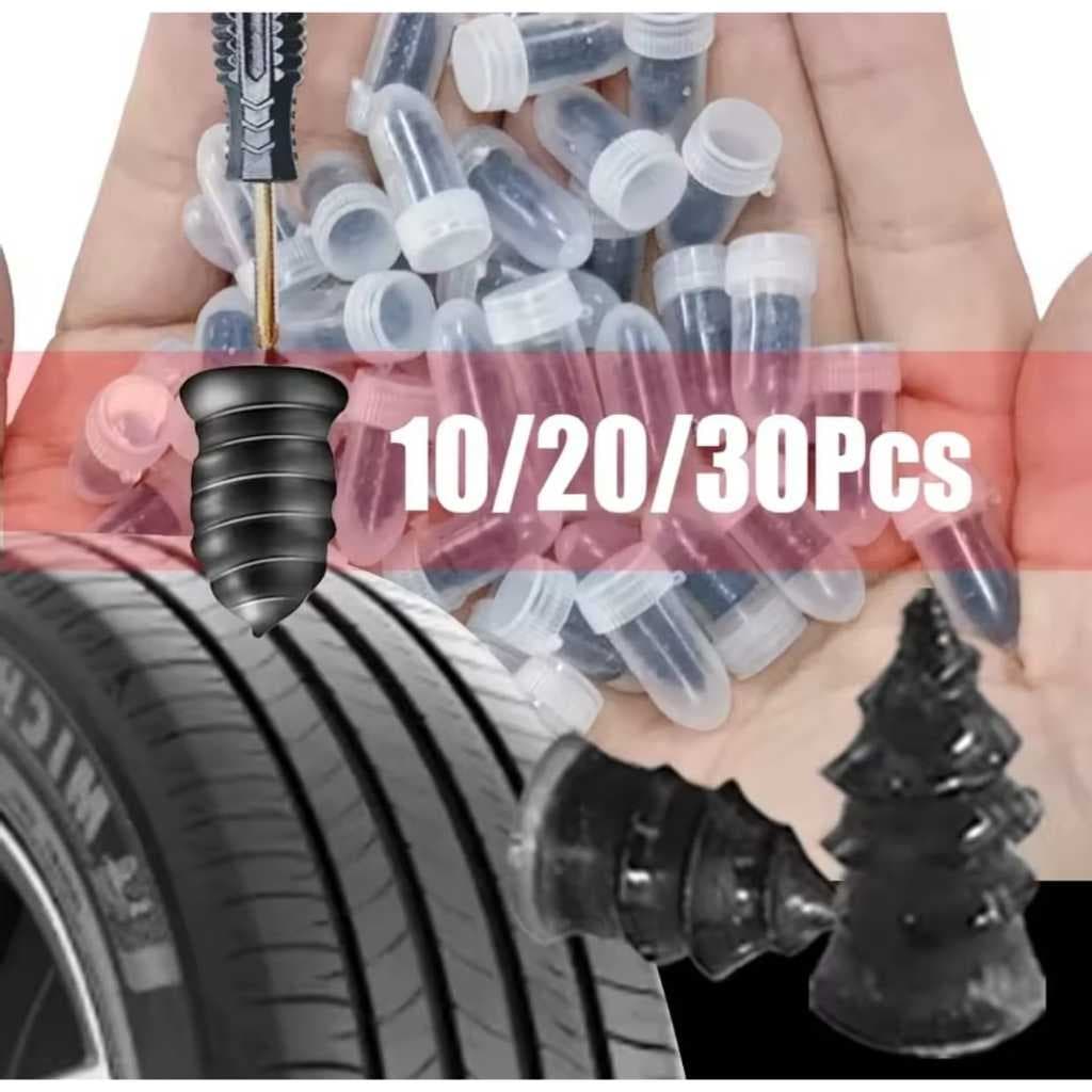 KIT  Parafusos Para Reparo Remendo Rápido de Pneus Furado Sem Câmara