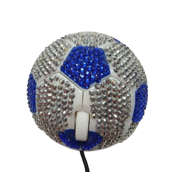 Mini mouse para Notebook azul Formato de bola prático e rápido