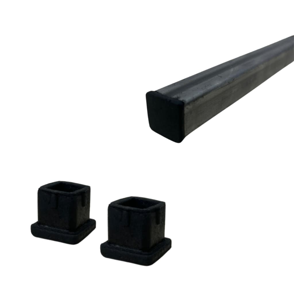 Ponteira de Borracha 20x20 Interna Pé de Cadeira Pé de Mesa Sapata Para Metalon