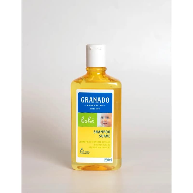 SHAMPOO GRANADO BEBÊ 250ML ORIGINAL SUAVE PH BALANCEADO NÃO IRRITA OS OLHOS - SHAMPOO PARA BEBÊ E PARA CRIANÇAS