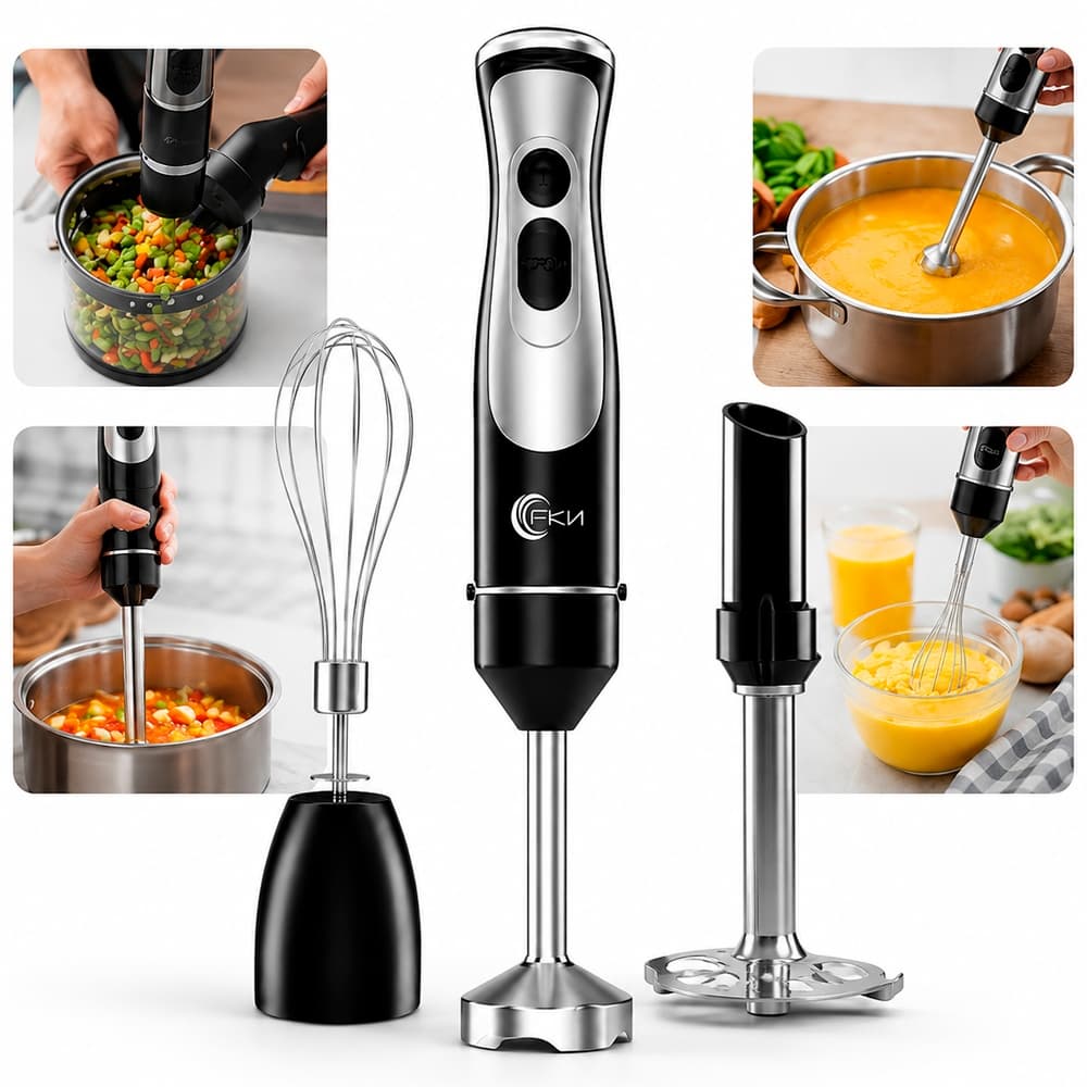 Mixer Vertical Processador De Alimento Turbo 400w 110v 5 Em 1 Multifuncional
