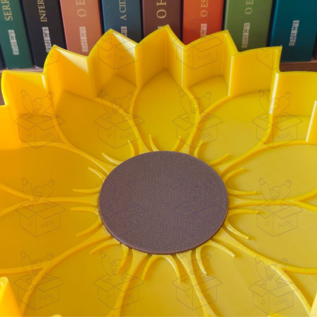 Bandeja Decorativa Girassol 3D – 18x18cm
