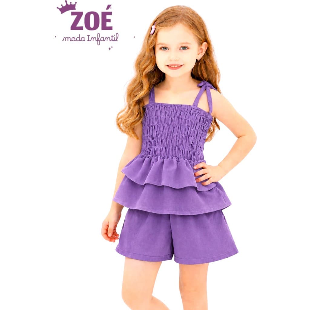 conjunto infantil doce infância duna lisa
