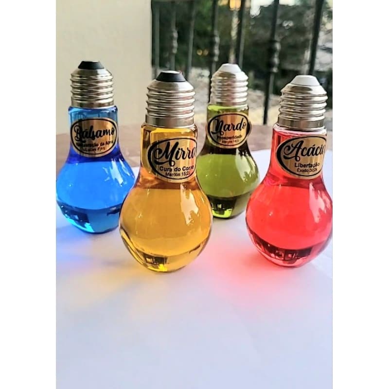 Óleos de Unção Acácia Bálsamo Mirra e Nardo Frasco Lâmpada 100ml