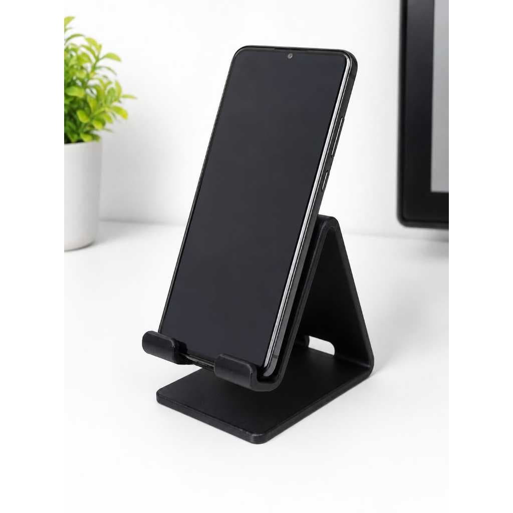 SUPORTE GEOMETRICO PARA CELULAR EM PLA PRETO