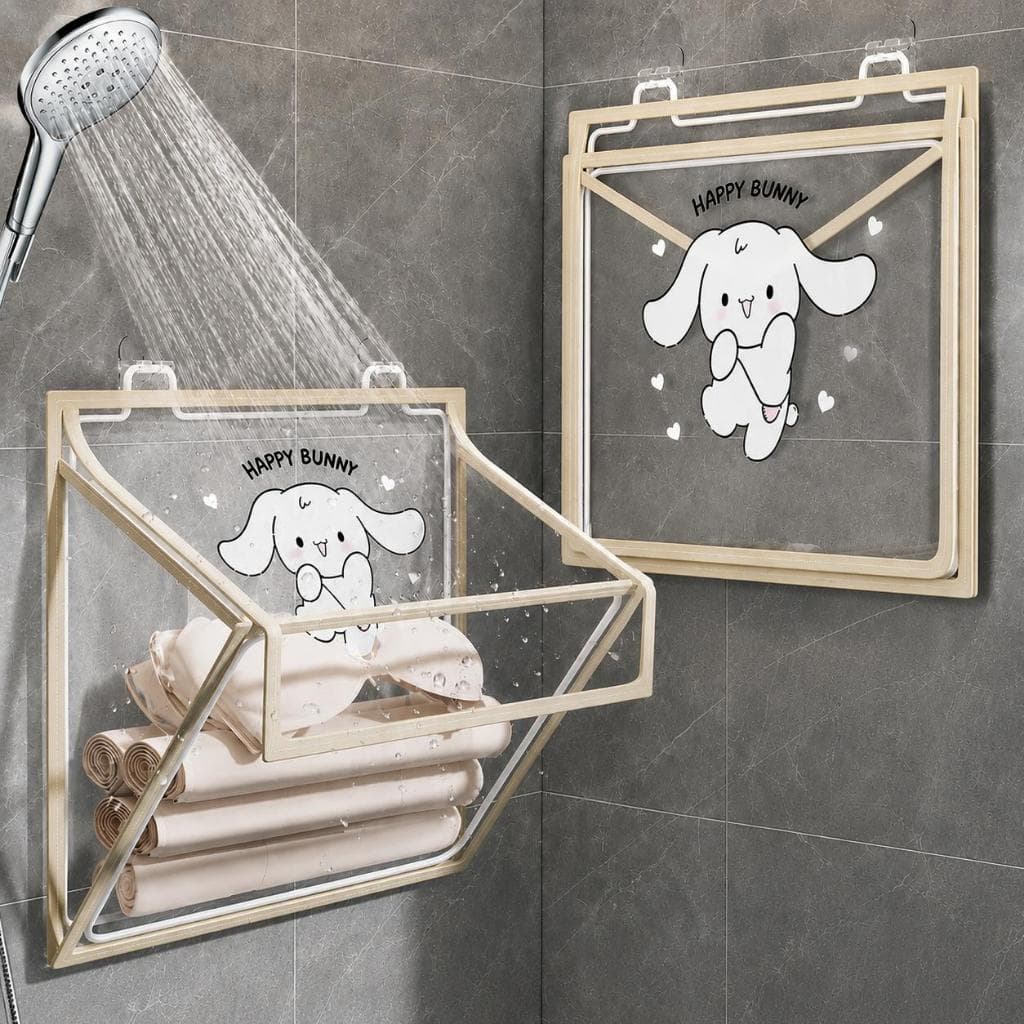 Organizador Multiuso de Parede Dobrável Impermeável para Banheiro, Lavanderia e Cozinha